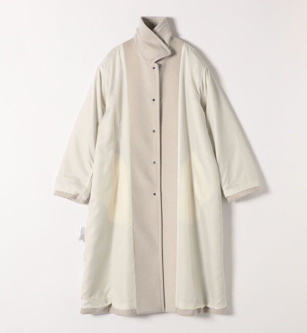 quaranciel「quaranciel: PURE WOOL スタンド & ステンカラー ロング コート」|ステンカラーコート|