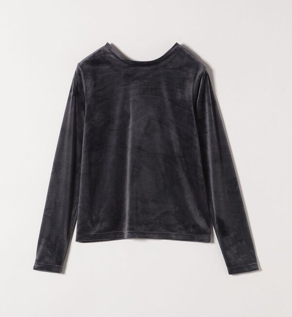 SHIPS any「SHIPS any:〈洗濯機可能〉ポリエステル ベロア 2way ヘンリーネック プルオーバー」|Tシャツ・カットソー|