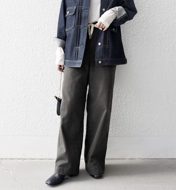 SHIPS any「SHIPS any:〈洗濯機可能〉ドロスト イージー ワイド ストレート ベイカー パンツ」|その他|