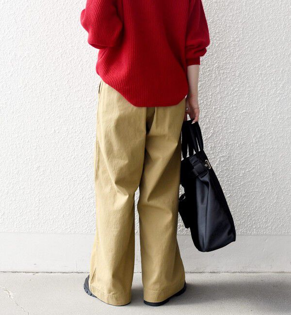 SHIPS any「SHIPS any:〈洗濯機可能〉ドロスト イージー ワイド ストレート ベイカー パンツ」|その他|