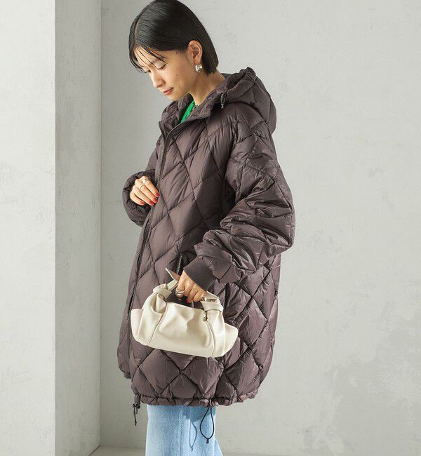 SHIPS for women「【SHIPS別注】Wai+ &times; TAION:〈手洗い可能〉ミディ ダウン コート」|ダウン|