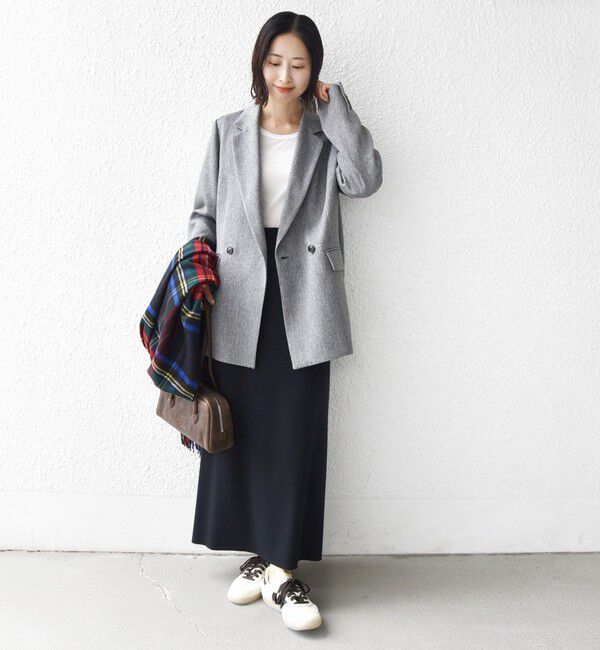 SHIPS for women「〈手洗い可能〉ウール 調 合繊 ダブル ジャケット」|テーラードジャケット|