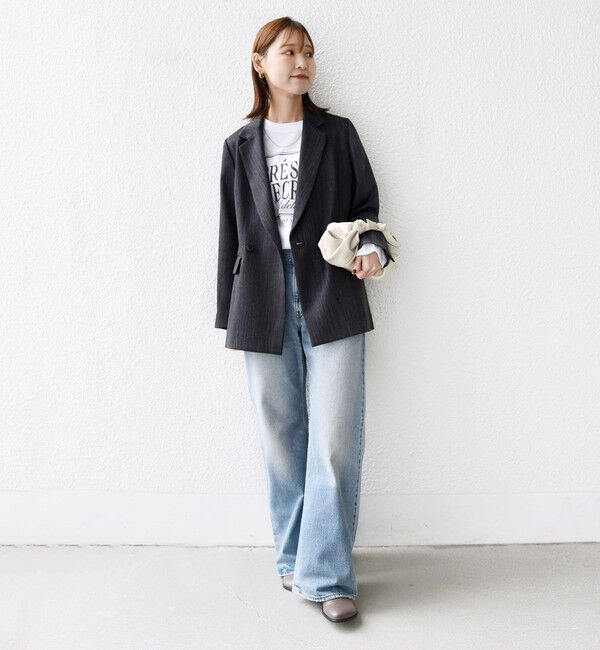 SHIPS for women「〈手洗い可能〉ウール 調 合繊 ダブル ジャケット」|テーラードジャケット|