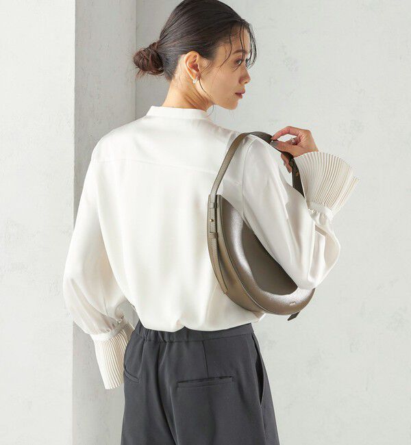 SHIPS for women「〈手洗い可能〉プリーツ 袖 デザイン ブラウス」|シャツ・ブラウス|