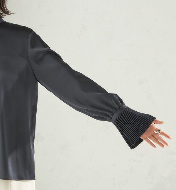 SHIPS for women「〈手洗い可能〉プリーツ 袖 デザイン ブラウス」|シャツ・ブラウス|