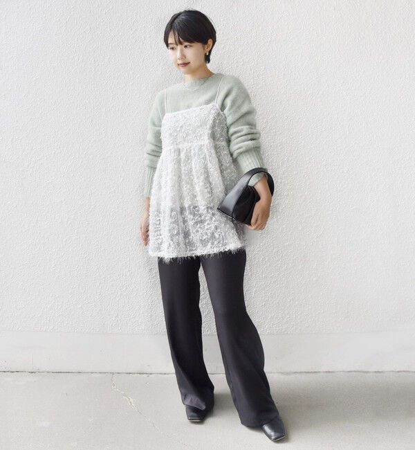 SHIPS for women「〈手洗い可能〉前後 2WAY レース キャミソール」|キャミソール|