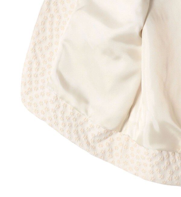 SHIPS for women「《予約》ミニ フラワー ジャカード パール モチーフ ボタン ジレ（セレモニー対応可）」|ベスト・ジレ|