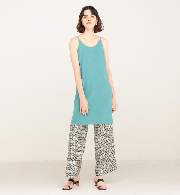 Ballsey「リネンコットンリブ バックレースアップキャミソールプルオーバー」|ニット・セーター|