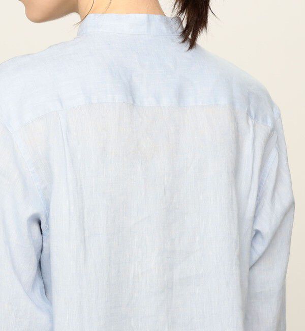 GALERIE VIE「リネン スタンドカラーシャツ」|シャツ・ブラウス|