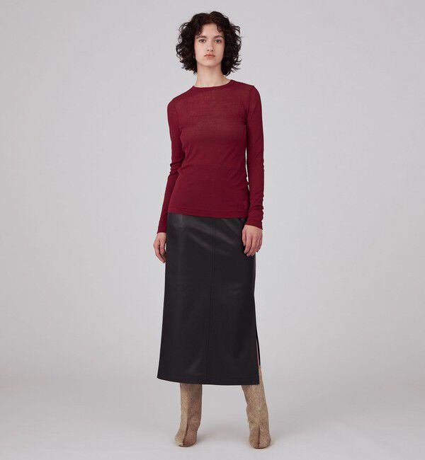 MACPHEE「【一部WEB先行予約】シアージャージー クルーネックプルオーバー」|Tシャツ・カットソー|