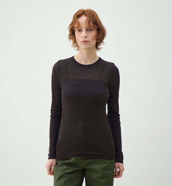 MACPHEE「【一部WEB先行予約】シアージャージー クルーネックプルオーバー」|Tシャツ・カットソー|