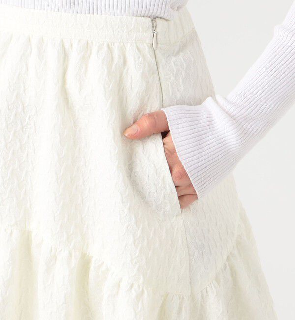 Ballsey「ペイズリーマトラッセ ギャザーロングスカート」|フレア|