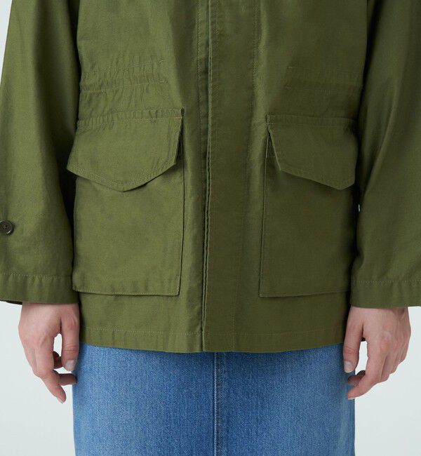 MACPHEE「スラブバックサテン ミリタリージャケット」|ミリタリージャケット|