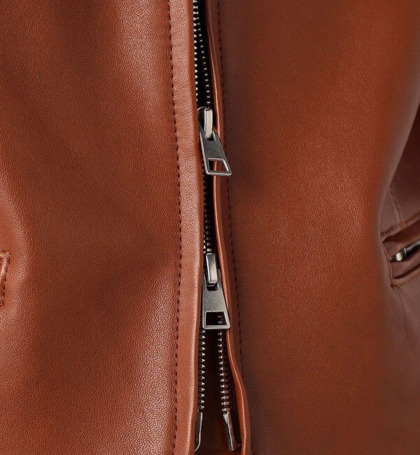 DES PRES「ラムレザー ジップアップブルゾン」|ライダースジャケット|