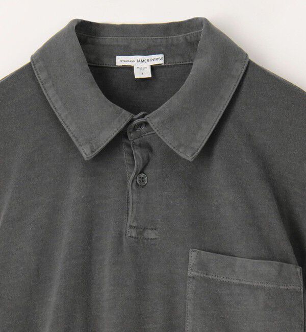 JAMES PERSE「コットンベーシック ロングスリーブポロシャツ MSX3304」|ポロシャツ|