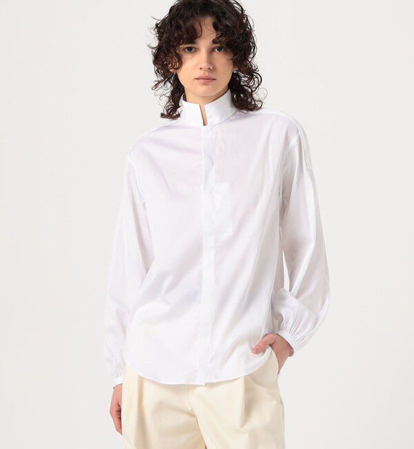 TOMORROWLAND BUYING WEAR「BOURRIENNE POETESSE コットンシャツ」|シャツ・ブラウス|