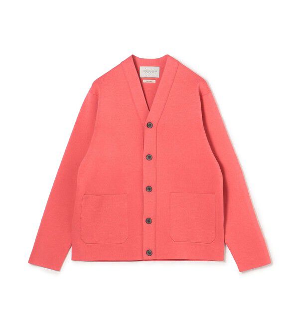 TOMORROWLAND MENS「TOMORROWLAND tricot コットンポリエステル Vネックカーディガン」|カーディガン|35 レッド