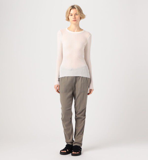 JAMES PERSE「コットンカシミヤブレンドリブ ロングスリーブプルオーバー WVA3939」|Tシャツ・カットソー|