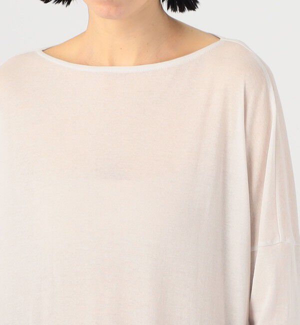 GALERIE VIE「ガーゼフライスジャージー ボートネックプルオーバー」|Tシャツ・カットソー|