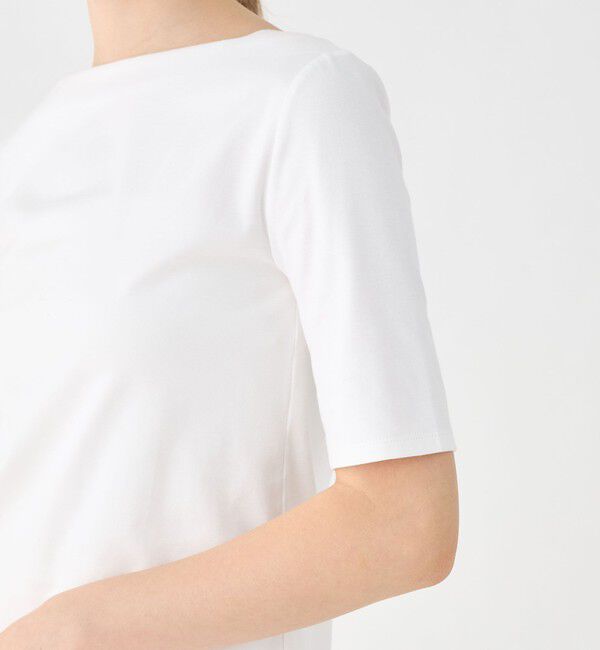 Ballsey「スビンコットンスムース ボートネックプルオーバー」|Tシャツ・カットソー|