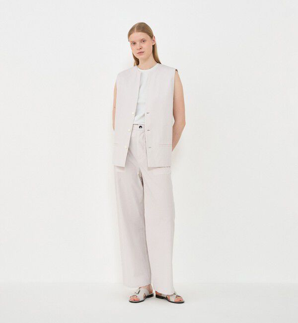 GALERIE VIE「コットンサッカー ジレ」|ベスト・ジレ|