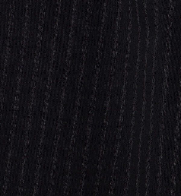 BACCA「ストライプギャバ ラップロングスカート」|スカート|