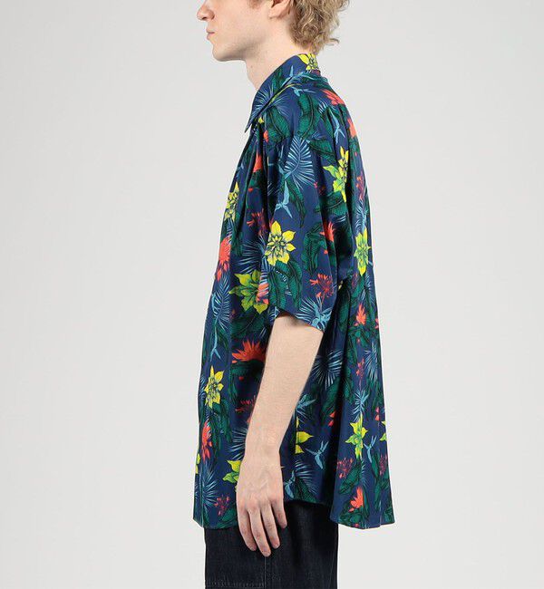 TOMORROWLAND MENS「レーヨンコットン フラワープリント プルオーバーシャツ」|シャツ・ブラウス|