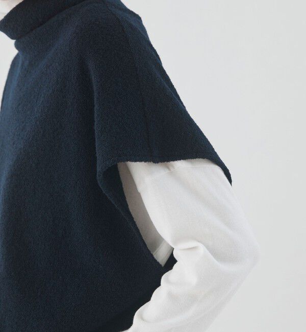 GALERIE VIE「ファインブークレー ミドルネックベスト」|ベスト・ジレ|