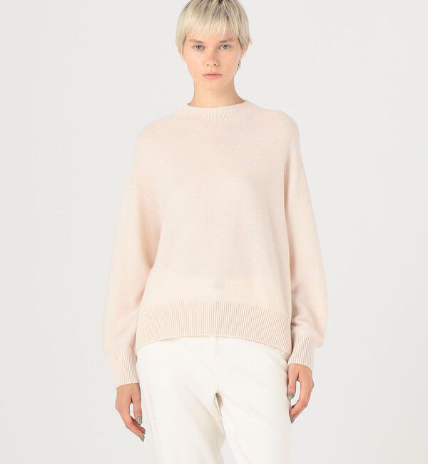 GALERIE VIE「カシミヤコットン ビルドネックプルオーバー」|ニット・セーター|