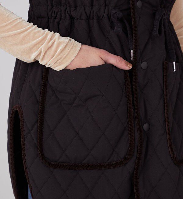 MACPHEE「キルティング クルーネックジレ」|ダウンベスト・ベスト|