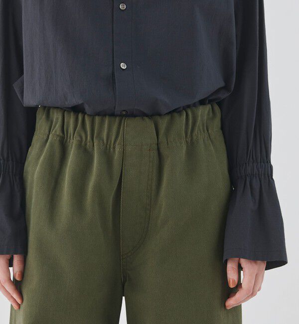 GALERIE VIE「シーアイランドカラーデニム イージーフレアパンツ」|デニム|