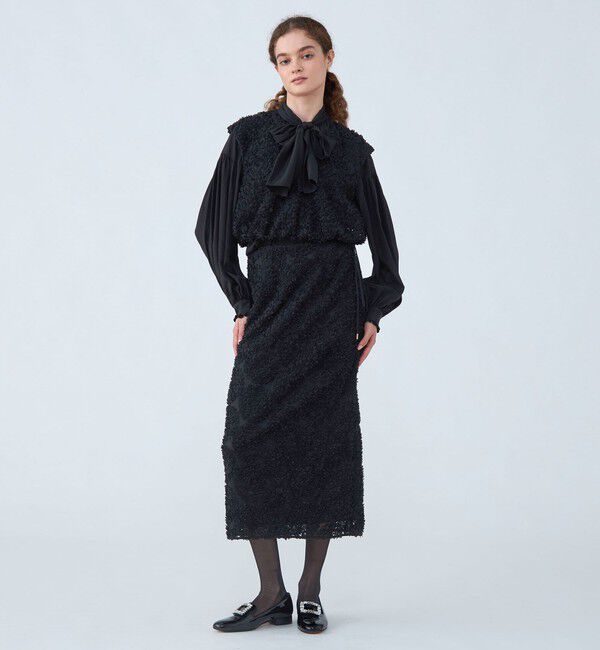 Ballsey「サークルフラワーチュール タイトスカート」|タイト|