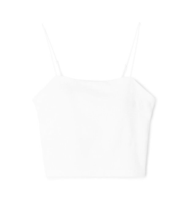 Edition「レーヨンナイロン クロップド ブラトップ」|キャミソール|11 ホワイト