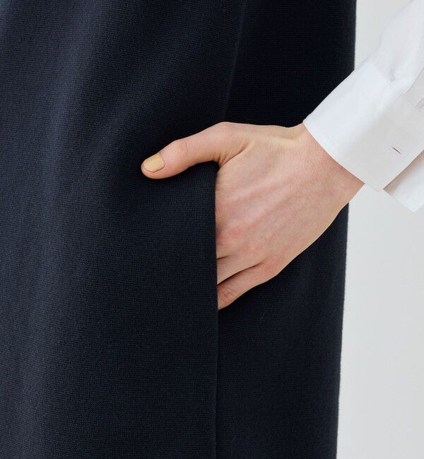 GALERIE VIE「ミラノリブ ロングベスト」|ベスト・ジレ|