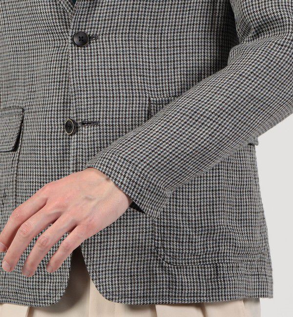 TOMORROWLAND MENS「アイリッシュリネン シングルブレステッド 3Bジャケット」|テーラードジャケット|