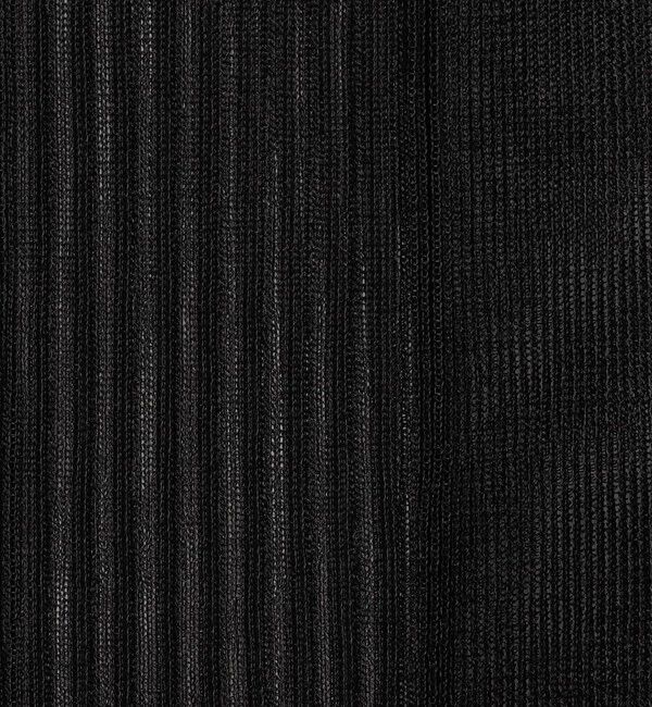 CABaN「シアーナイロン ランダムリブノースリーブプルオーバー」|ニット・セーター|