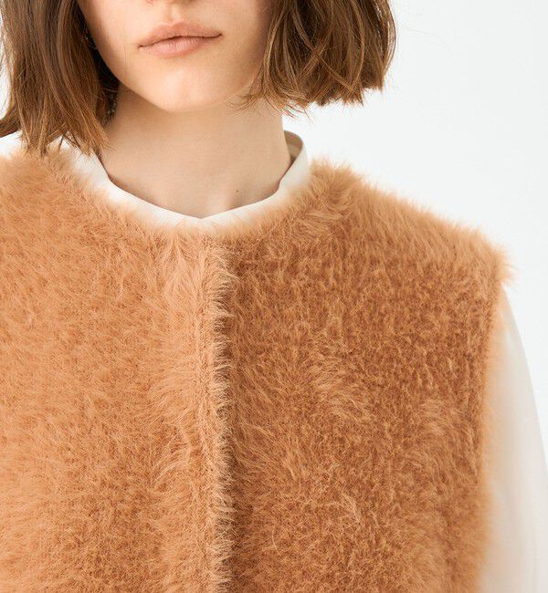 Ballsey「フェザーヤーン ペプラムベスト」|ベスト・ジレ|