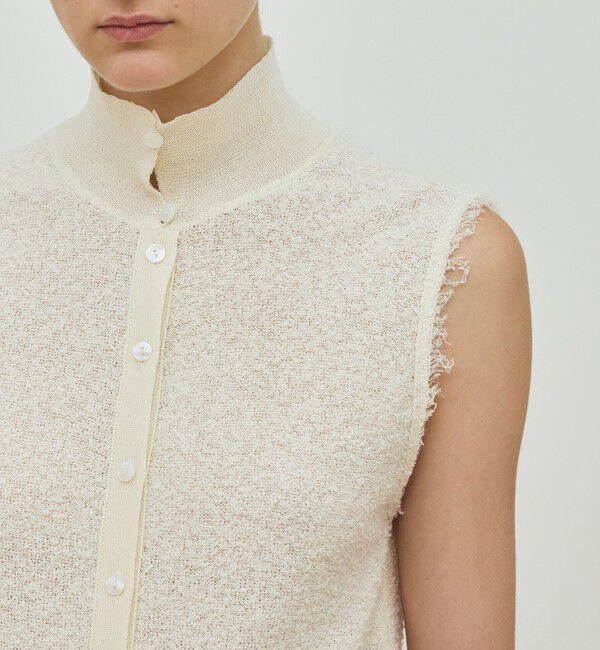 DES PRES「カールヤーンニット シャツワンピース」|ワンピース|