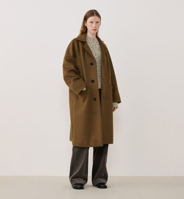 GALERIE VIE「ウールダブルフェイス オーバルロングコート」|チェスターコート|