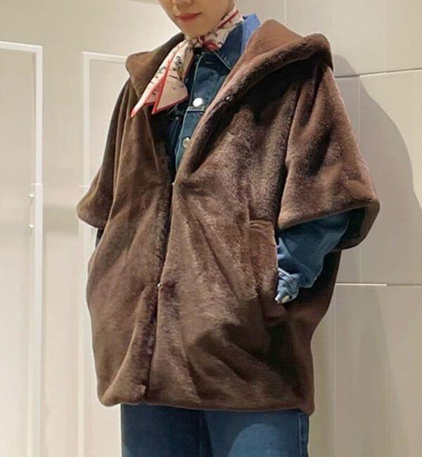 Ballsey「スムースファー フーディーポンチョ」|その他|