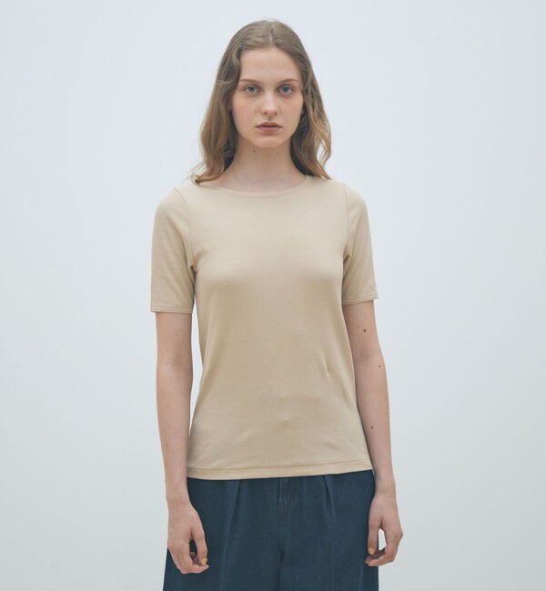 MACPHEE「コンビジャージー ハーフスリーブプルオーバー」|Tシャツ・カットソー|