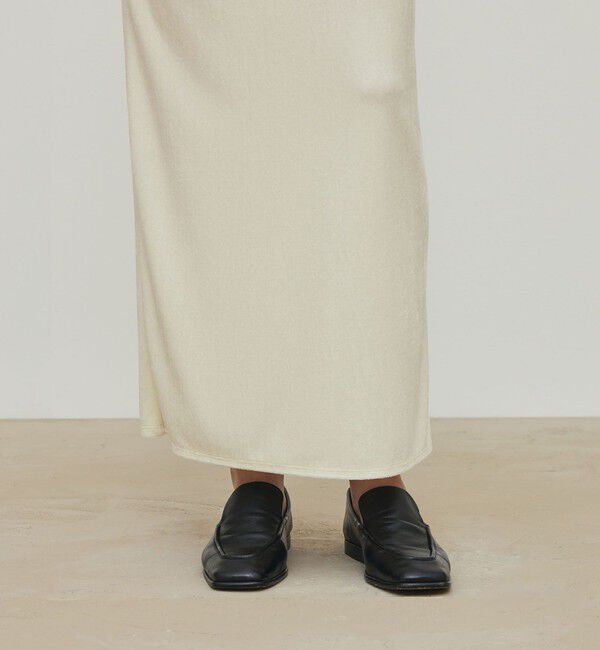 DES PRES「 ブライトベロア タイトマキシスカート」|タイト|