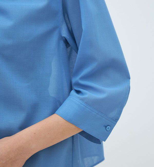 MACPHEE「ポリエステルウールボイル フリルブラウス」|シャツ・ブラウス|