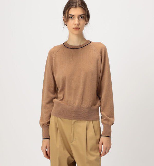 MACPHEE「プレーンウール クルーネックプルオーバー」|ニット・セーター|