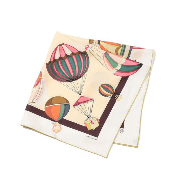 TOMORROWLAND GOODS「Atelier TOMORROWLAND BALLON シルクスカーフ」|バンダナ・スカーフ|42 ライトベージュ系