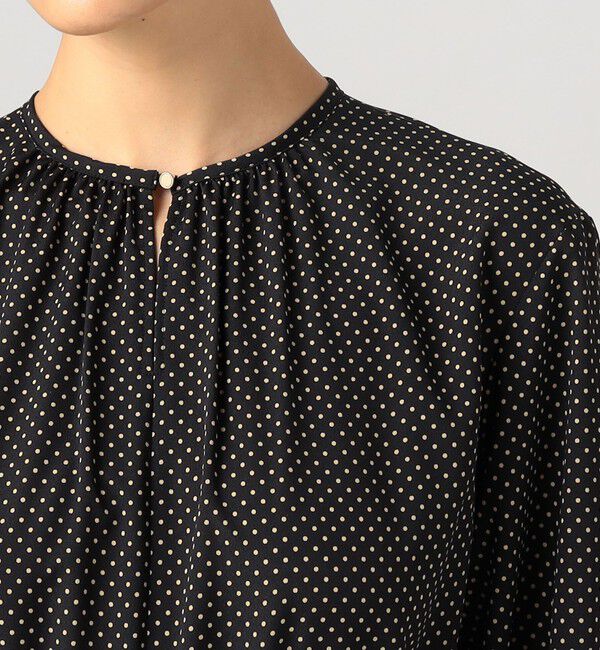Ballsey「ミニドットプリント ティアードワンピース」|ワンピース|
