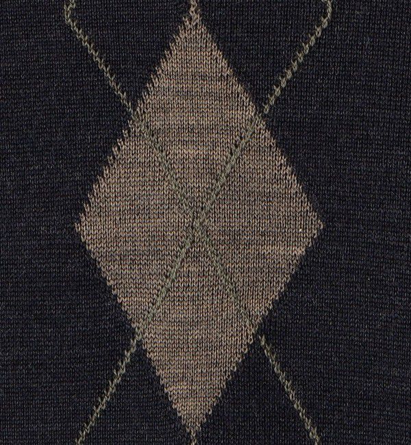 TOMORROWLAND MENS「【別注】JOHN SMEDLEY ウール アーガイルクルーネック プルオーバーニット」|ニット・セーター|