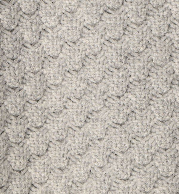 MACPHEE「ハイブリットケーブル クルーネックカーディガン」|カーディガン|