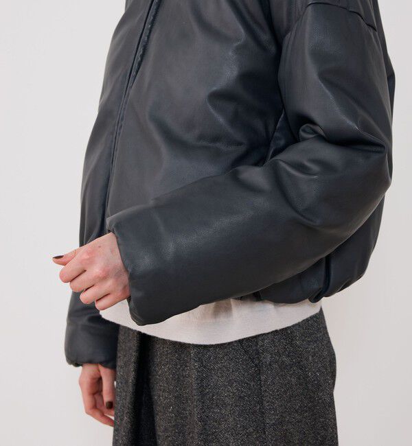 GALERIE VIE「シープダウン オーバルブルゾン」|ダウン|