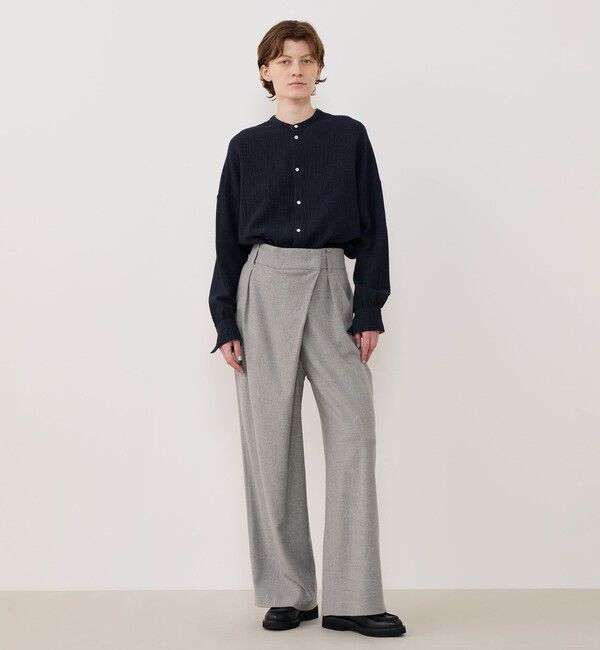 GALERIE VIE「グリッターストライプ ワンサイドタックスラックス」|スラックス|